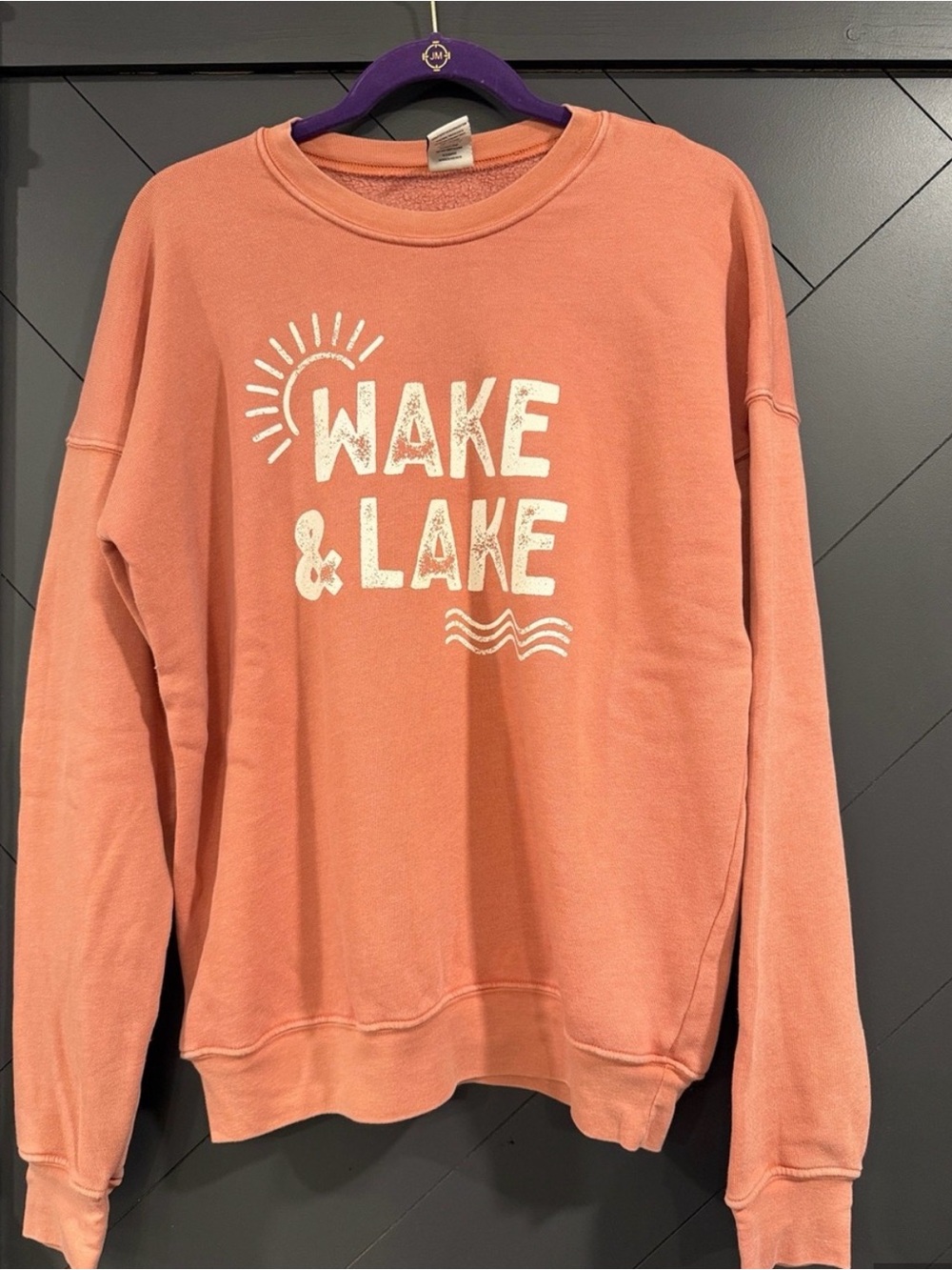 Wake & Lake Coral Crewneck Sweatshirt